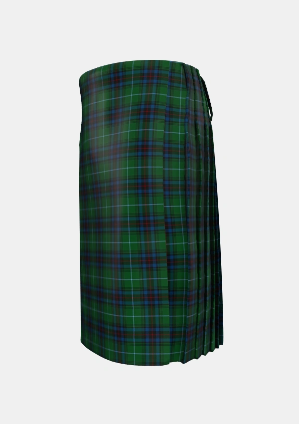 Traditional_Cash_MacTavish_Tartan_12604_kilt_left_image_with_pleated_design_and_adjustable_buckles_for_men
