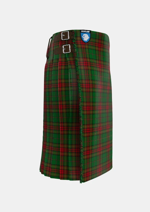 Traditional_Cavan__County_Tartan_kilt_2274_right_image_with_pleated_design_and_adjustable_buckles_for_men