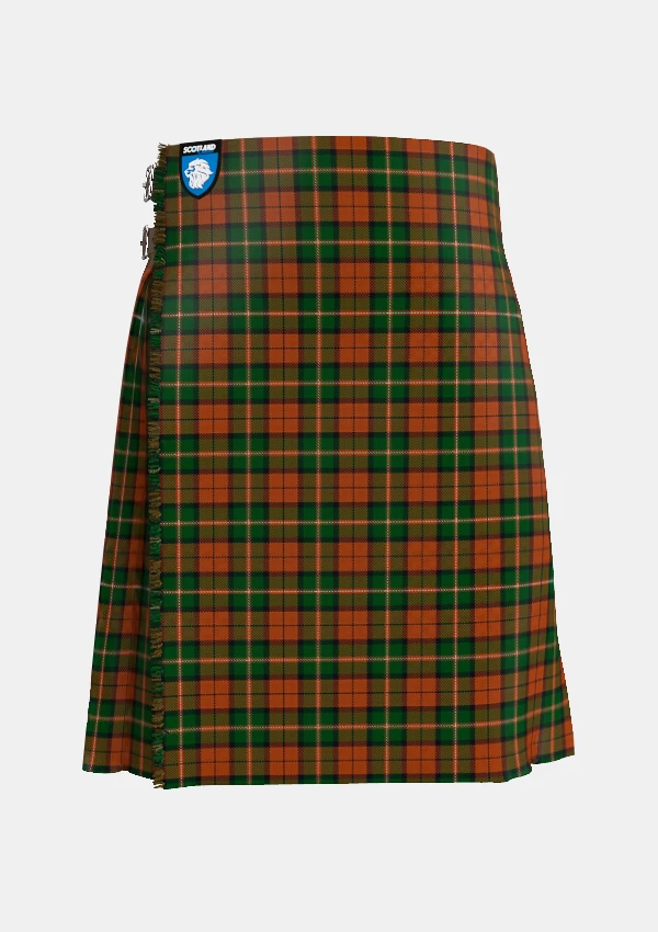 Traditional_Celtic_Combat_tartan_front_image_with_pleated_design_and_adjustable_buckles_for_men