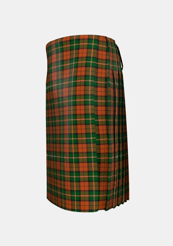 Traditional_Celtic_Combat_tartan_left_image_with_pleated_design_and_adjustable_buckles_for_men