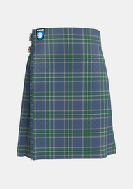 Traditional_Chambers_Bay_Tartan_kilt_front_image_with_pleated_design_and_adjustable_buckles_for_men