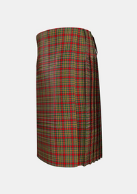 Traditional_Chattan_tartan_1625_kilt_left_image_with_pleated_design_and_adjustable_buckles_for_men