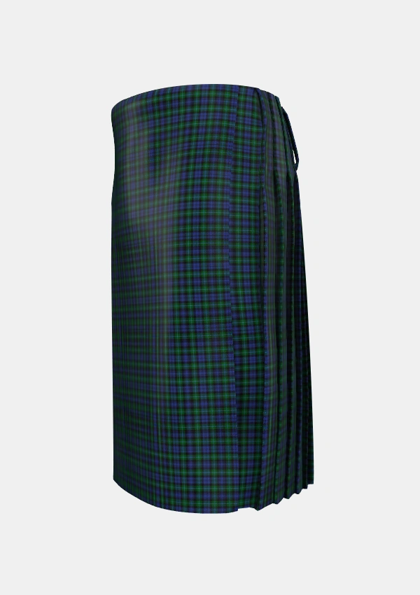 Traditional_Cheape_of_Torosay_Tartan_210_kilt_left_image_with_pleated_design_and_adjustable_buckles_for_men
