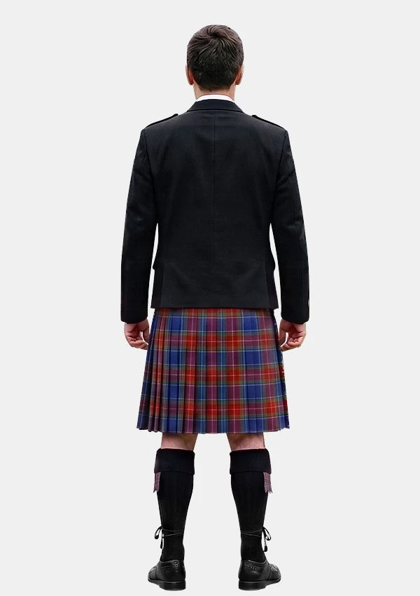 Traditional_Chinese_Scottish_Tartan_6807_Kilt_and_Argyle_Jacket_Kilt_Outfits_back_image