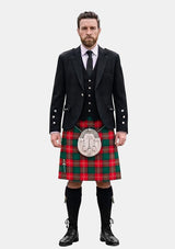 Traditional_Chisholm_Red_tartan_Kilt_and_Argyle_Jacket_Kilt_Outfits_front_image