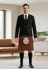 Traditional_Chisholm_tartan_1454_Kilt_and_Argyle_Jacket_Kilt_Outfit_front_image