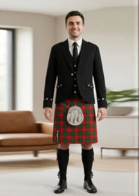Traditional_Chisholm_tartan_1454_Kilt_and_Argyle_Jacket_Kilt_Outfit_front_image
