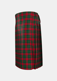 Traditional_Christmas_tartan_left_image_with_pleated_design_and_adjustable_buckles_for_men