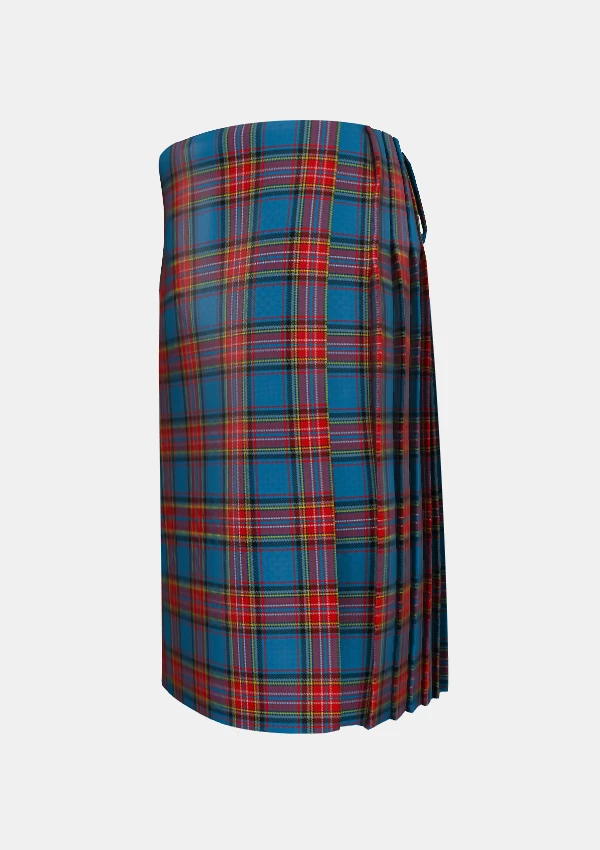 Traditional_City_of_Barrie_Tartan_kilt_left_image_with_pleated_design_and_adjustable_buckles_for_men