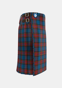 Traditional_City_of_Barrie_Tartan_kilt_right_image_with_pleated_design_and_adjustable_buckles_for_men