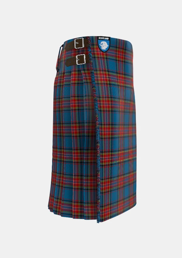 Traditional_City_of_Barrie_Tartan_kilt_right_image_with_pleated_design_and_adjustable_buckles_for_men