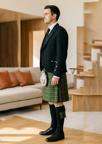 Traditional_Clan_Doyle_Tartan_Kilt_and_Argyle_Jacket_Kilt_Outfit_left_image