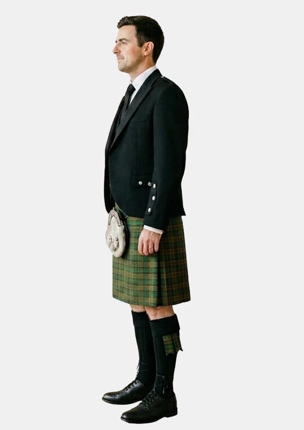 Traditional_Clan_Doyle_Tartan_Kilt_and_Argyle_Jacket_Kilt_Outfits_left_image