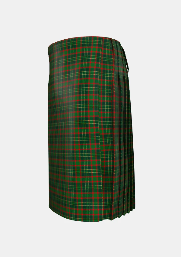 Traditional_Clan_Doyle_Tartan_kilt_left_image_with_pleated_design_and_adjustable_buckles_for_men