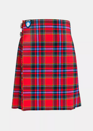 Traditional_Clan_Drummond_tartan_kilt_front_image_with_pleated_design_and_adjustable_buckles_for_men