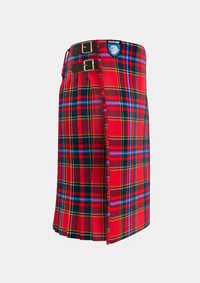Traditional_Clan_Drummond_tartan_kilt_right_image_with_pleated_design_and_adjustable_buckles_for_men