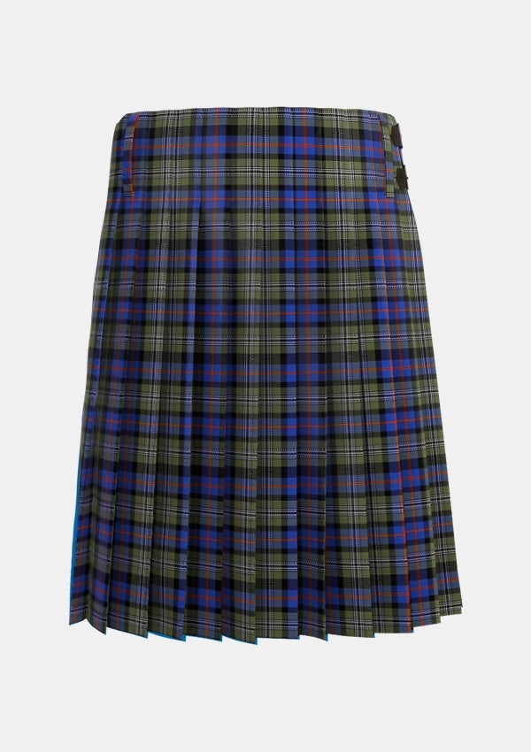 Traditional_Clan_Logan_Society_International_Tartan_14067_kilt_back_image_with_pleated_design_and_adjustable_buckles_for_men