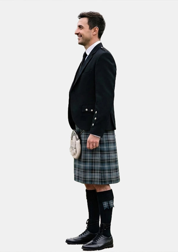 Traditional_Clarke_Ancient_tartan_633_Kilt_and_Argyle_Jacket_Kilt_Outfits_left_image