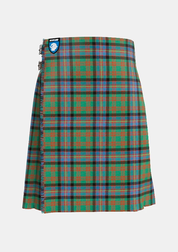 Traditional_Cochrane_tartan_994_front_image_with_pleated_design_and_adjustable_buckles_for_men