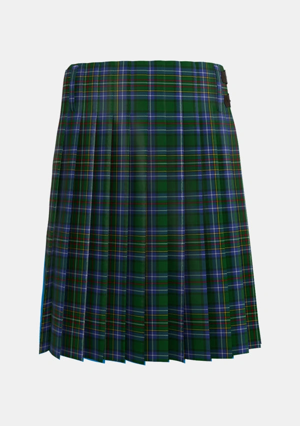 Traditional_Cockburn_2_Tartan_1576_kilt_back_image_with_pleated_design_and_adjustable_buckles_for_men