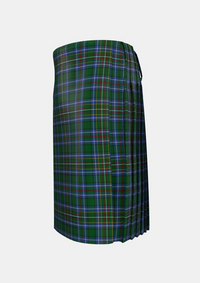Traditional_Cockburn_2_Tartan_1576_kilt_left_image_with_pleated_design_and_adjustable_buckles_for_men