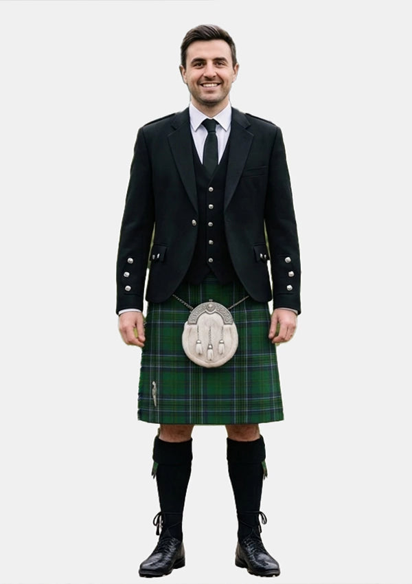 Traditional_Cockburn_tartan_4548_Kilt_and_Argyle_Jacket_Kilt_Outfits_front_image