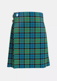Traditional_Colquhoun_Ancient_Tartan_kilt_front_image_with_pleated_design_and_adjustable_buckles_for_men