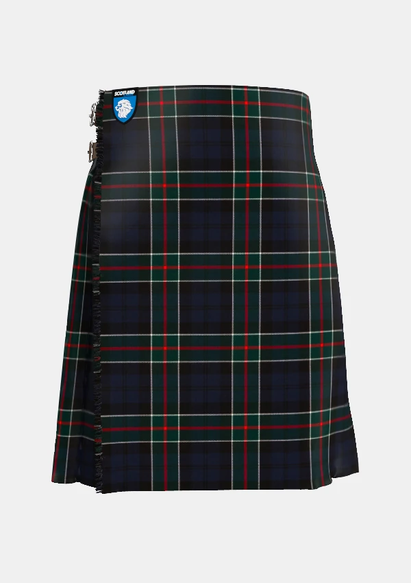 Traditional_Colquhoun_tartan_front_image_with_pleated_design_and_adjustable_buckles_for_men