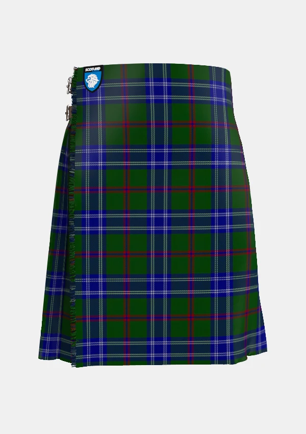 Traditional_Colvin_Tartan_kilt_front_image_with_pleated_design_and_adjustable_buckles_for_men