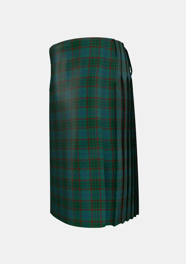 Traditional_Conlon_Tartan_kilt_left_image_with_pleated_design_and_adjustable_buckles_for_men