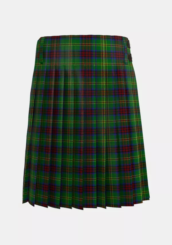 Traditional_Connolly_Hunting_Tartan_kilt_back_image_with_pleated_design_and_adjustable_buckles_for_men
