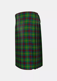 Traditional_Connolly_Hunting_Tartan_kilt_left_image_with_pleated_design_and_adjustable_buckles_for_men