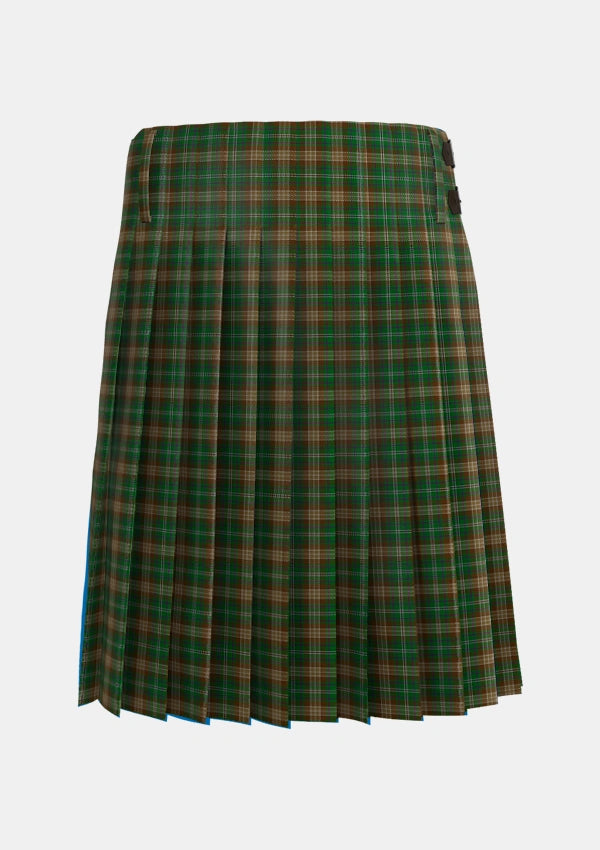 Traditional_Corcoran_of_Sherbrooke_Personal_Tartan_4584_kilt_back_image_with_pleated_design_and_adjustable_buckles_for_men