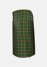 Traditional_Corcoran_of_Sherbrooke_Personal_Tartan_4584_kilt_left_image_with_pleated_design_and_adjustable_buckles_for_men