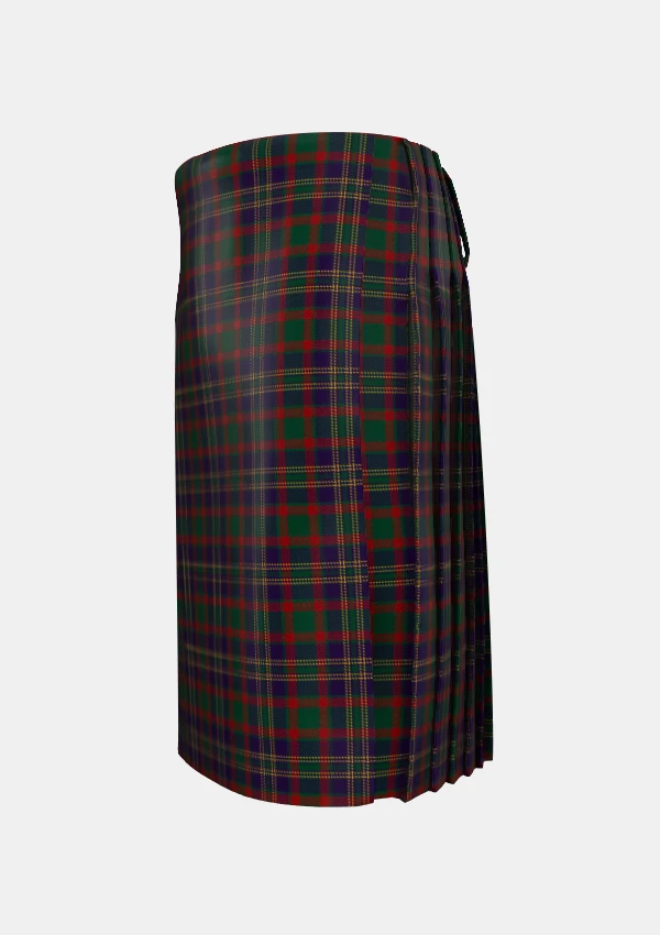 Traditional_Cork__County_Tartan_kilt_2253_left_image_with_pleated_design_and_adjustable_buckles_for_men
