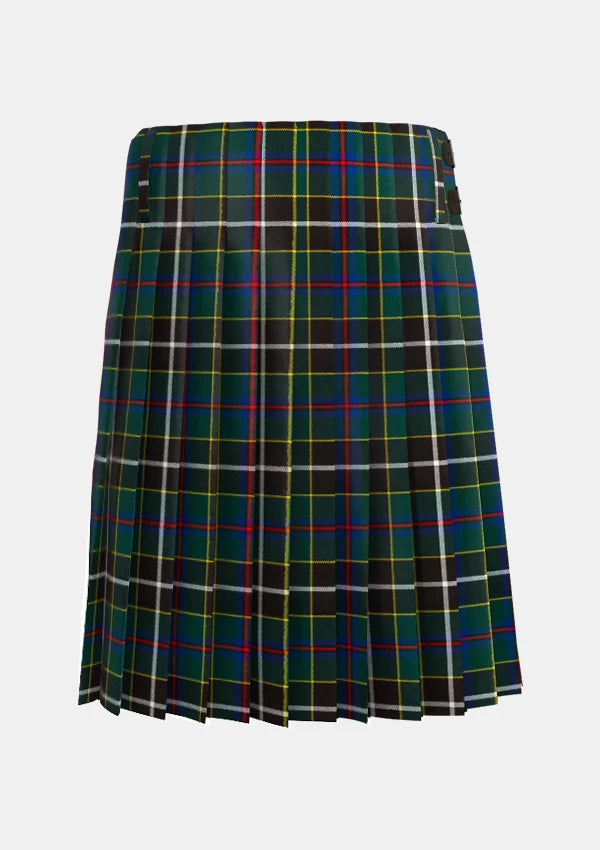 Traditional_Cornish_Hunting_tartan_back_image_with_pleated_design_and_adjustable_buckles_for_men