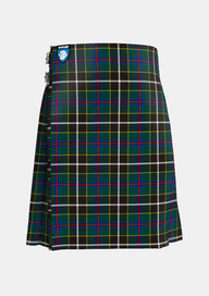 Traditional_Cornish_Hunting_tartan_front_image_with_pleated_design_and_adjustable_buckles_for_men