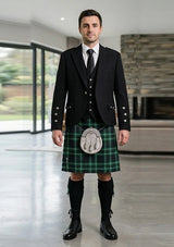 Traditional_Cornish_tartan_Kilt_and_Argyle_Jacket_Kilt_Outfit_front_image