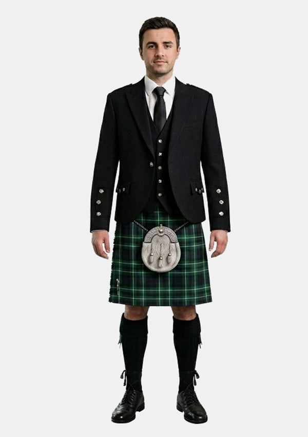 Traditional_Cornish_tartan_Kilt_and_Argyle_Jacket_Kilt_Outfits_front_image