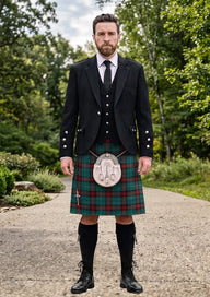 Traditional_Cornwall_Tartan_7057_Kilt_and_Argyle_Jacket_Kilt_Outfit_front_image