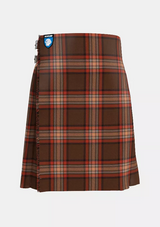 Traditional_County_Down_Tartan_kilt_front_image_with_pleated_design_and_adjustable_buckles_for_men