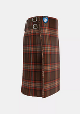 Traditional_County_Down_Tartan_kilt_right_image_with_pleated_design_and_adjustable_buckles_for_men