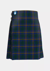 Traditional_County_Kilkenny_Tartan_kilt_front_image_with_pleated_design_and_adjustable_buckles_for_men