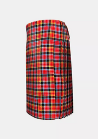 Traditional_County_Laois_Tartan_kilt_left_image_with_pleated_design_and_adjustable_buckles_for_men