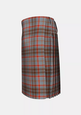 Traditional_County_Leitrim_Tartan_kilt_left_image_with_pleated_design_and_adjustable_buckles_for_men