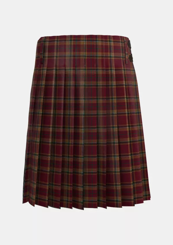 Traditional_County_Tyrone_Tartan_kilt_back_image_with_pleated_design_and_adjustable_buckles_for_men