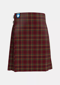 Traditional_County_Tyrone_Tartan_kilt_front_image_with_pleated_design_and_adjustable_buckles_for_men