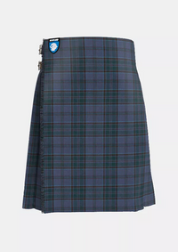 Traditional_County_Wicklow_Tartan_kilt_front_image_with_pleated_design_and_adjustable_buckles_for_men