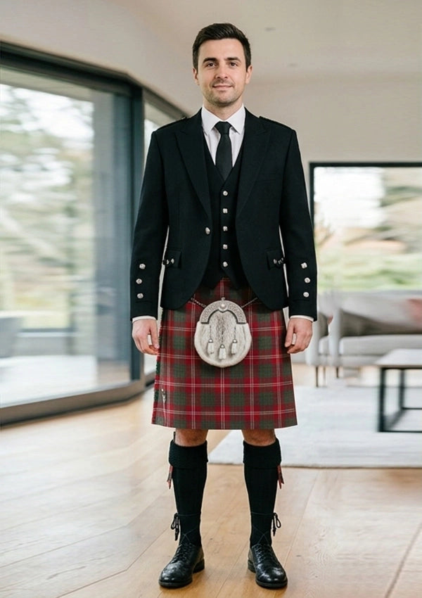 Traditional_Crawford_tartan_Kilt_and_Argyle_Jacket_Kilt_Outfit_front_image
