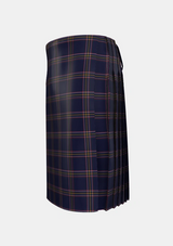 Traditional_Crichton_Tartan_7784_kilt_left_image_with_pleated_design_and_adjustable_buckles_for_men